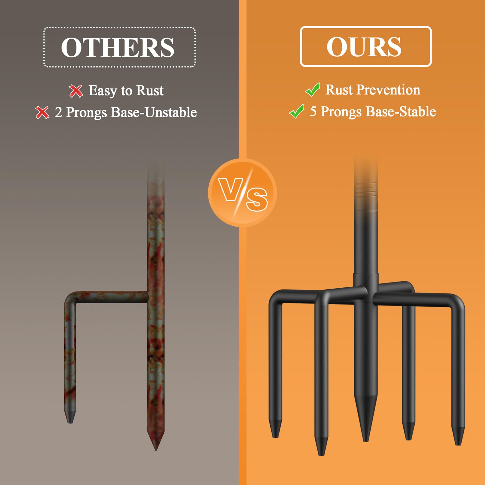Heavy-duty steel tubing ensures durability through seasons.