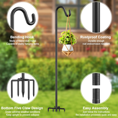 Womnwomn height-adjustable sections allow flexible reach from 48 to 92 inches.
