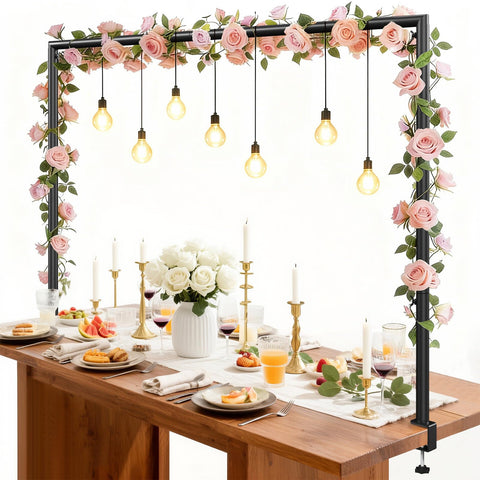 Womnwomn over-the-table rod stand assembly for quick event setup