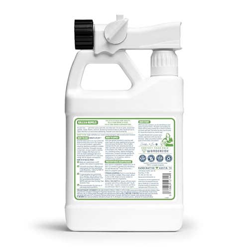 Wondercide cedarwood oil active ingredient highlights plant-based pest control.