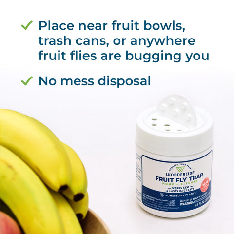 Wondercide fruit fly trap safe for pets and kids when used as directed