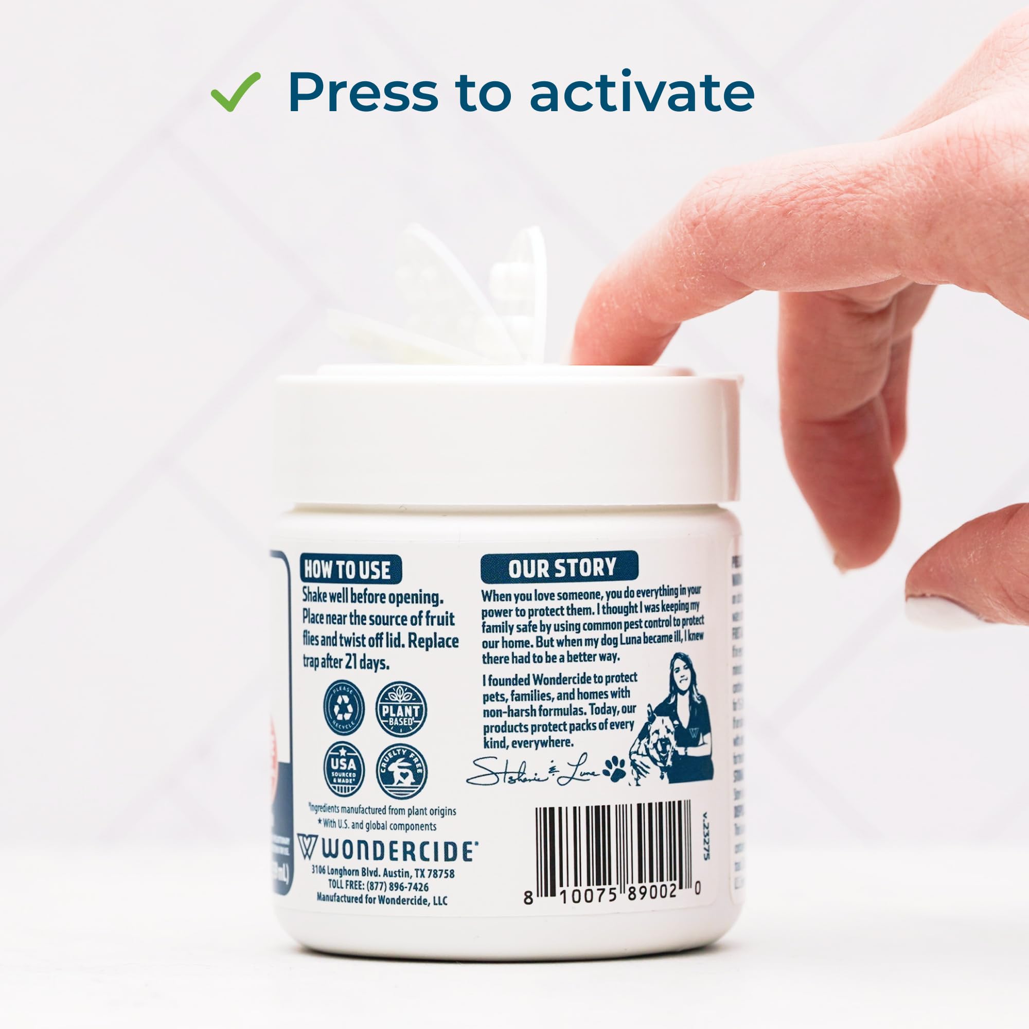 Wondercide fruit fly trap plant-powered a safer plant-based solution