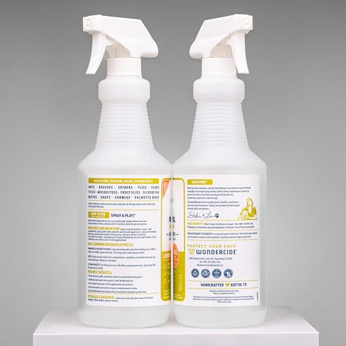 Wondercide Lemongrass pest spray for kitchen areas deterring pests safely.