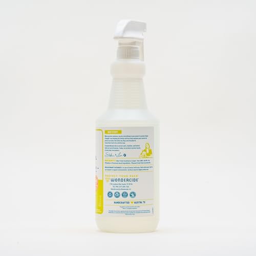 Wondercide spray mist in action, eliminating flying and crawling insects in living spaces.