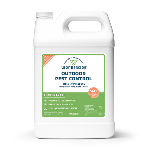 Wondercide outdoor pest concentrate pour: easy mix for backyard protection.
