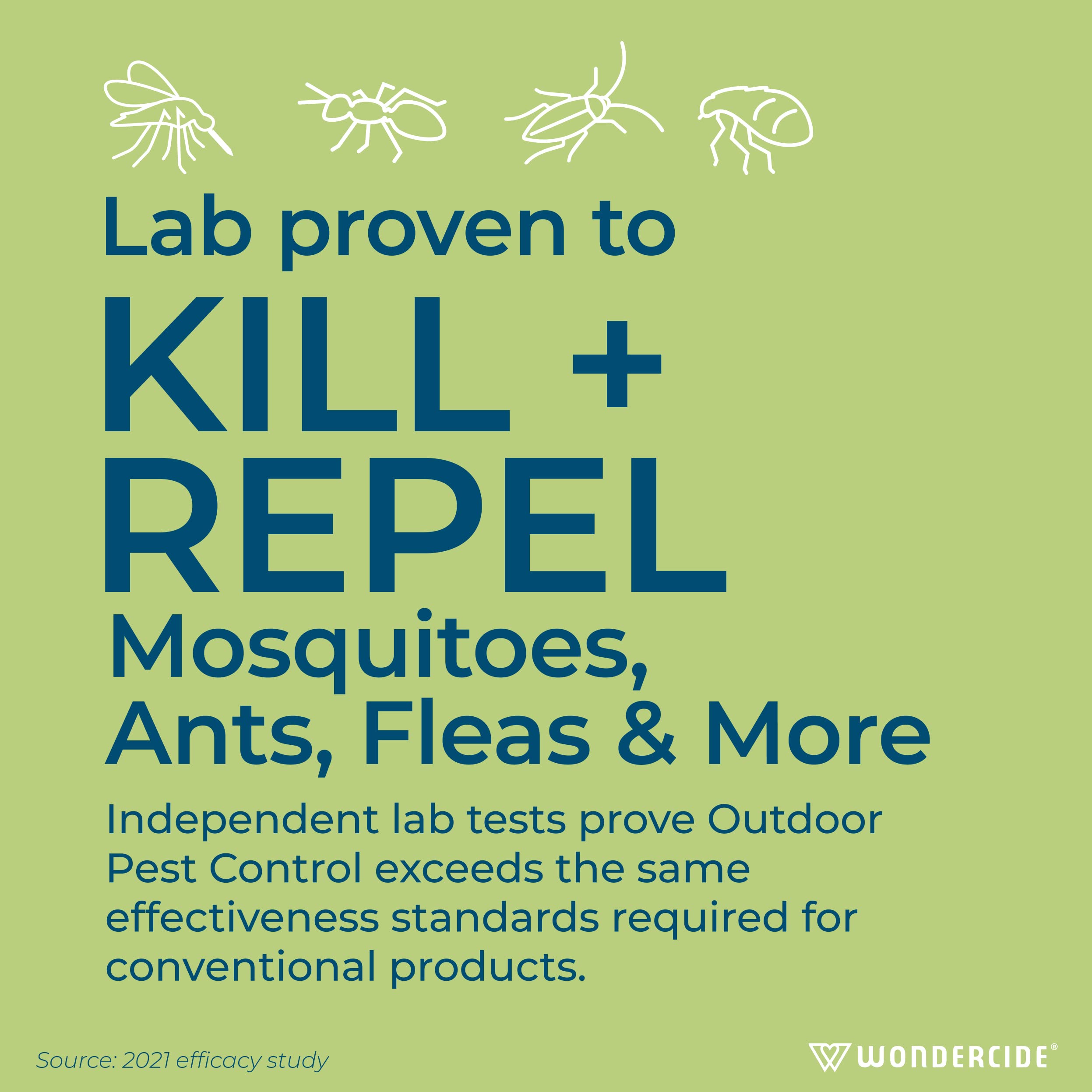 Wondercide Outdoor Pest Control Spray used around pets and children as directed.
