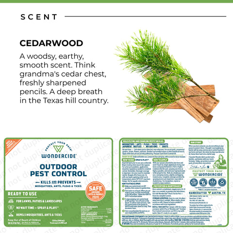 Wondercide Outdoor Pest Control Spray enables large-area treatment of yards.