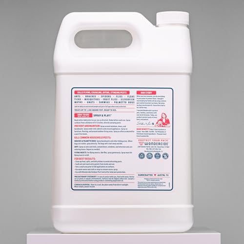Wondercide peppermint indoor spray applied around doorway for preventive protection