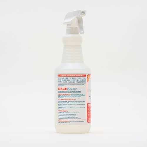 Wondercide Peppermint spray applied in the kitchen for preventive defense