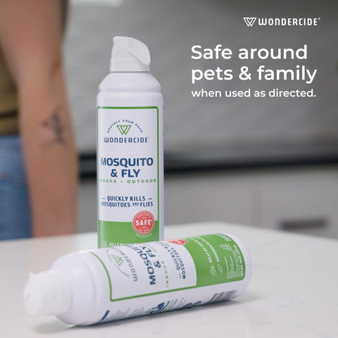 Safe around kids and pets when used as directed with Wondercide.