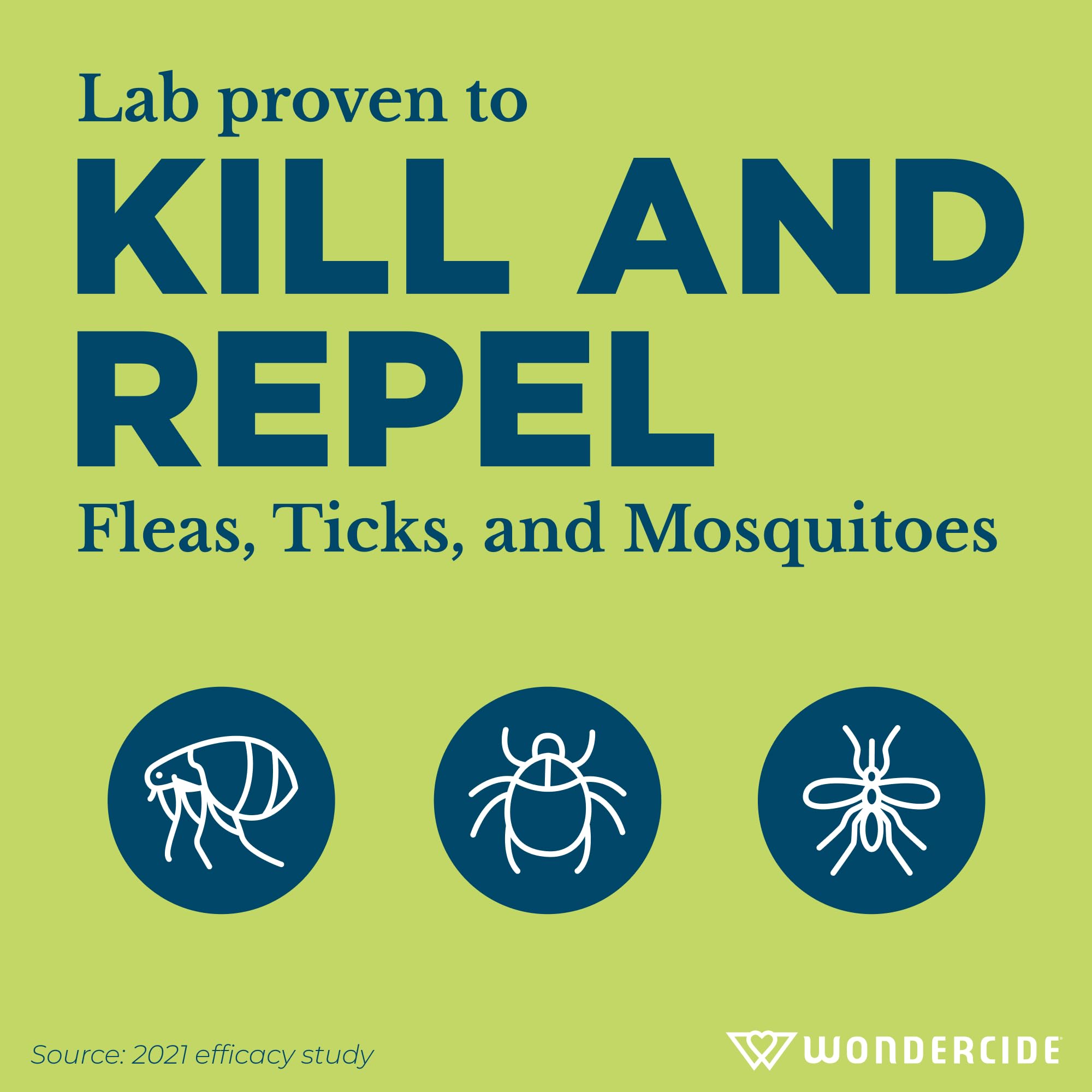 Covers up to five thousand square feet for fleas and mosquitoes with Wondercide.