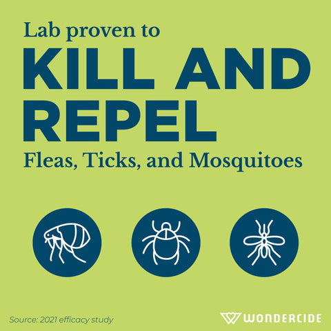 Covers up to five thousand square feet for fleas and mosquitoes with Wondercide.