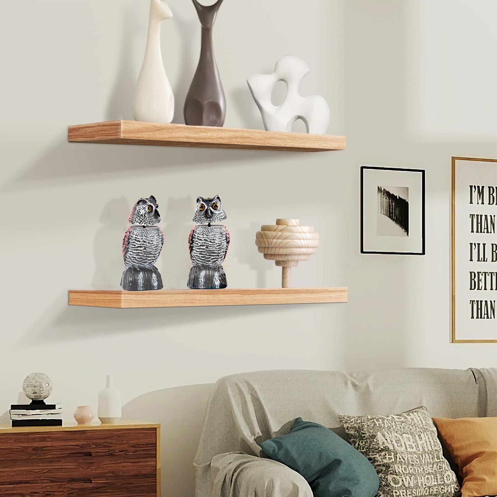 WonderField waterproof owl decor withstands rain and sun.