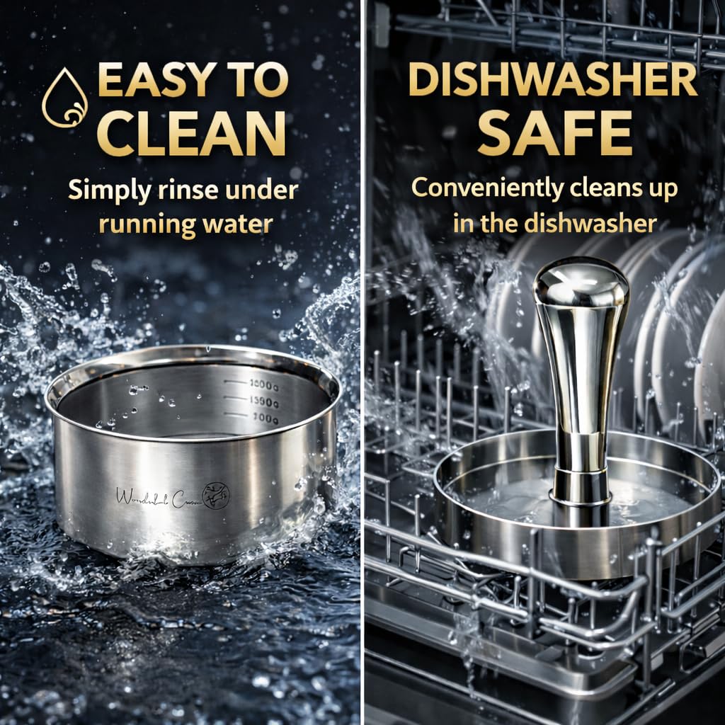 Wonderful Cuisine heavy-duty stainless steel construction close-up
