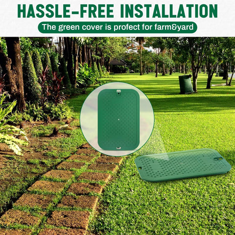 Wonderjune protects above-ground and underground valve boxes in yards.