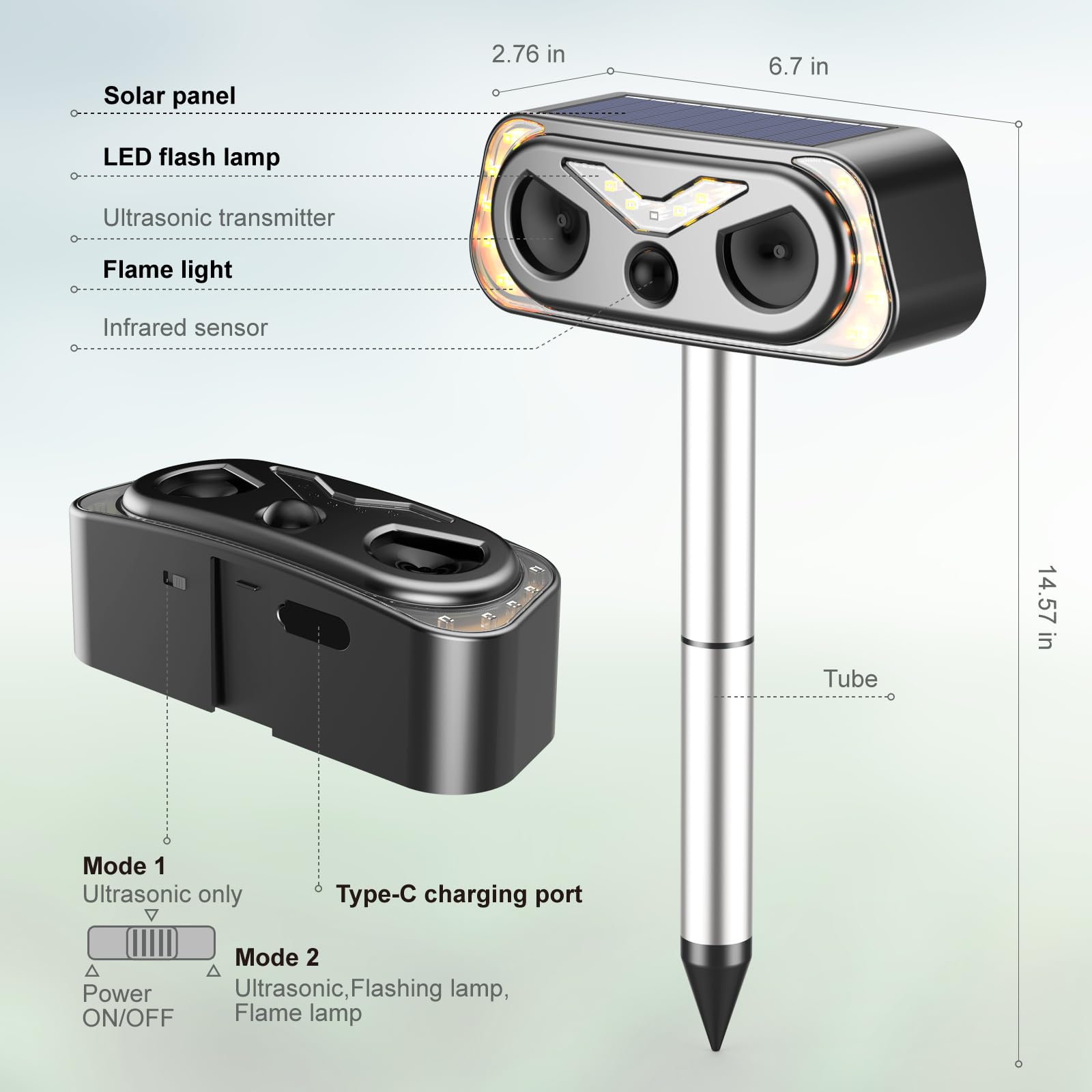 WonderMar rugged ABS housing with IP54 protection for outdoor use