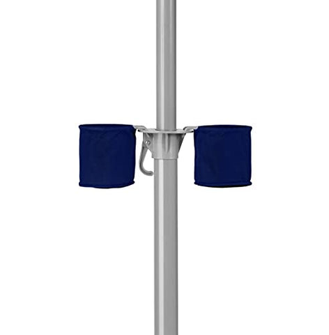 Wondershade cup holders and S-hooks keep drinks handy outdoors.