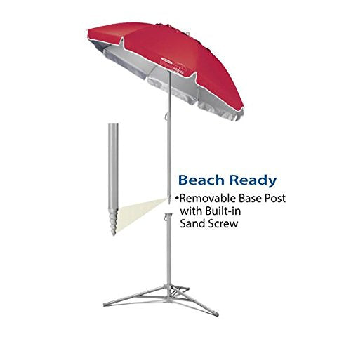 Wondershade fully extended height demonstrates 3 to 8 feet of adjustable shade.