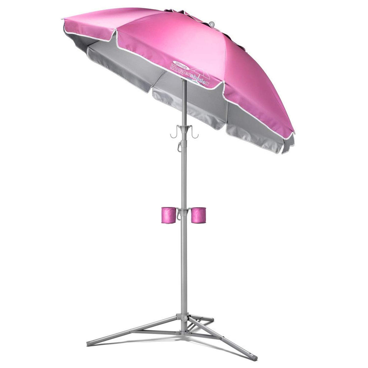 Wondershade tilting umbrella top blocks sun for comfortable outdoor shade.