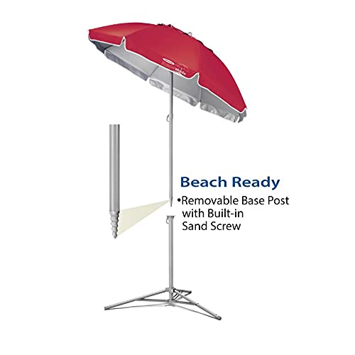 Wondershade weighs about 10 pounds, ideal for beach, park, and backyard use