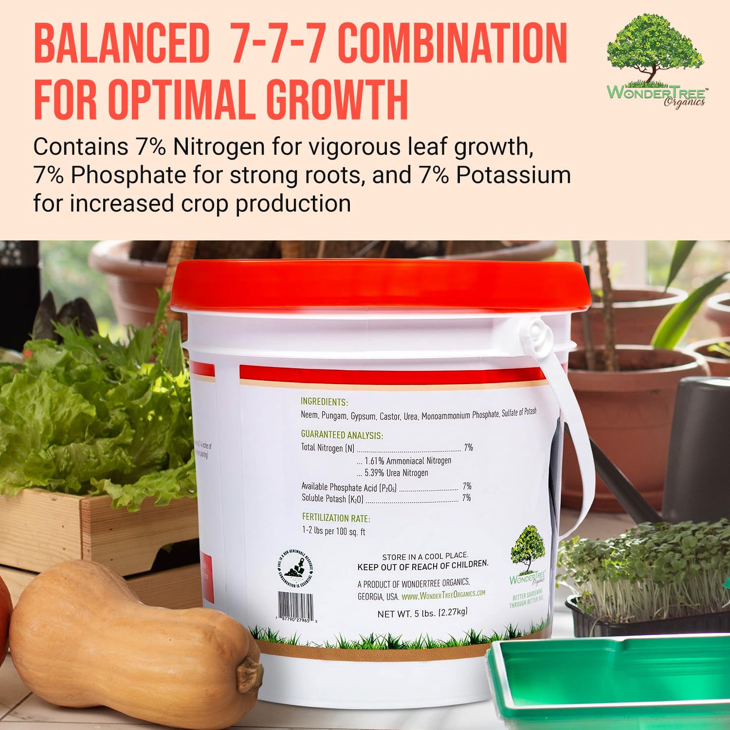 WonderTree Eden dissolves in water for easy soil drench application.