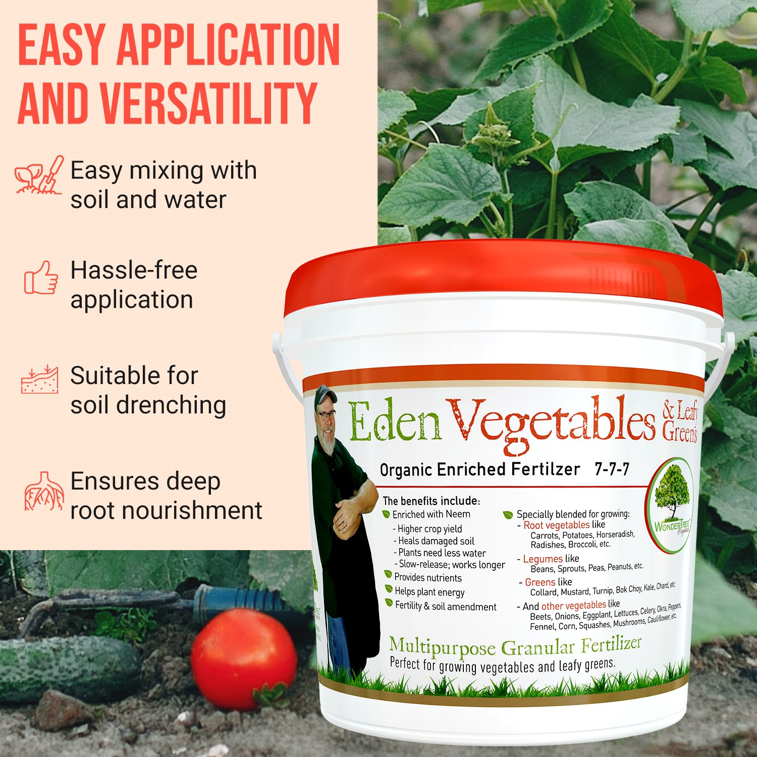 WonderTree Eden Neem Matrix strengthens roots and soil health.