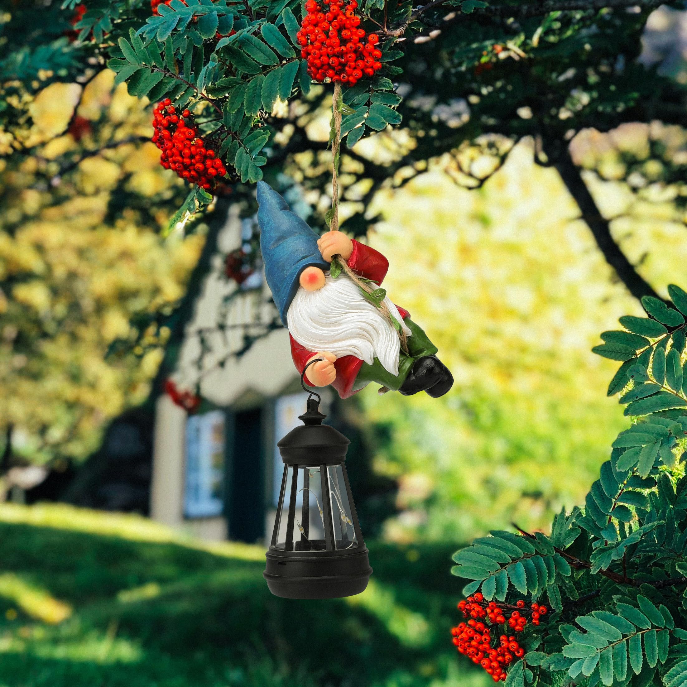 WONDHOME gnome climbing vine lantern adds whimsical charm to yards
