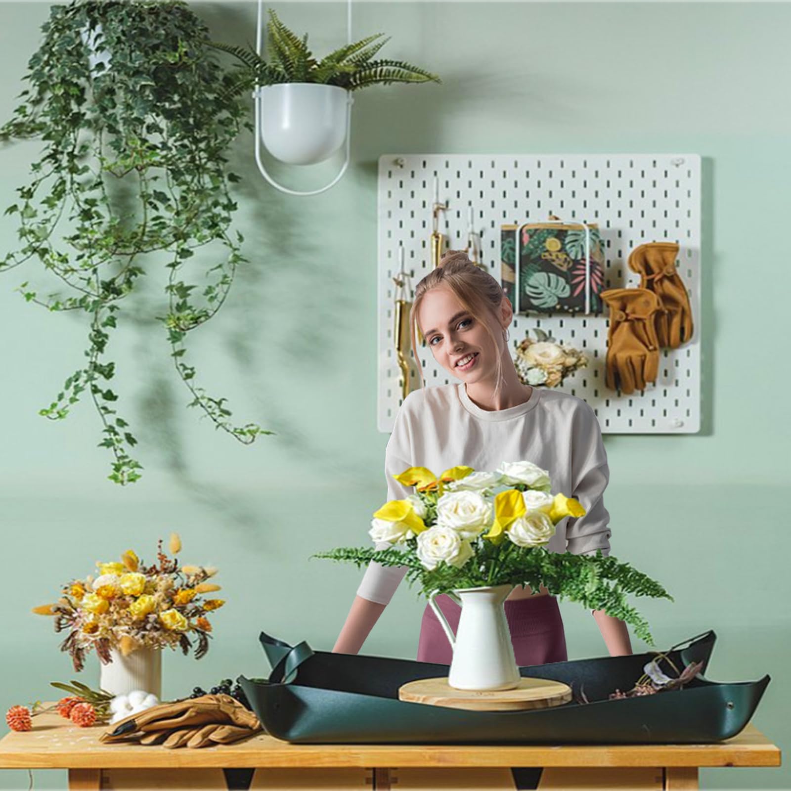 WondMall indoor-outdoor plant mat used on lawn or terrace