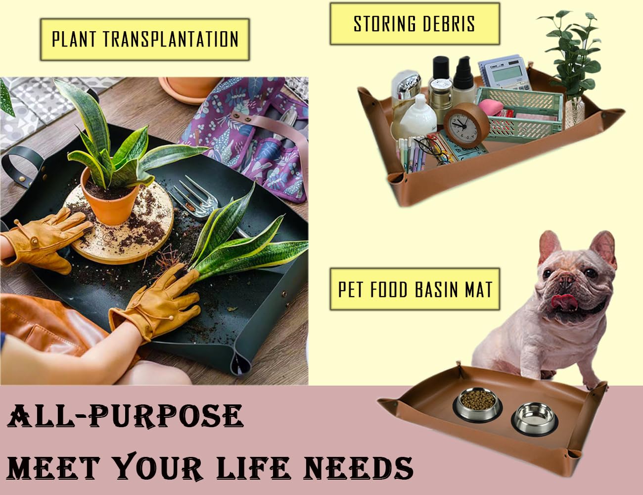 WondMall multi-use potting mat suitable for indoor transplanting