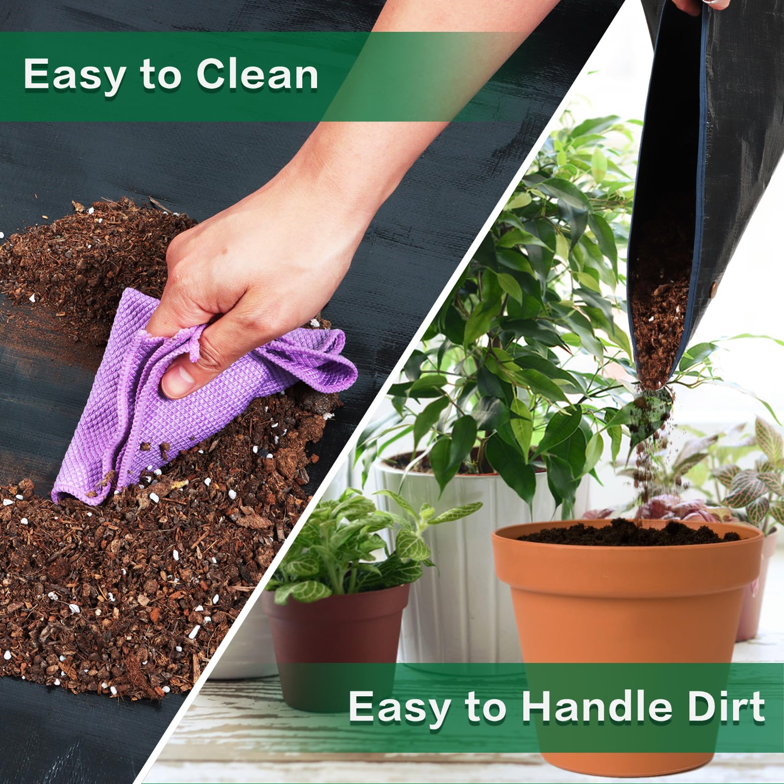 WondMall protective waterproof mat keeps tables clean during gardening