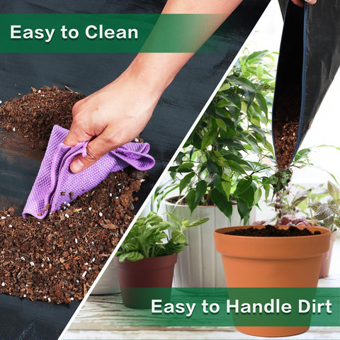 WondMall protective waterproof mat keeps tables clean during gardening