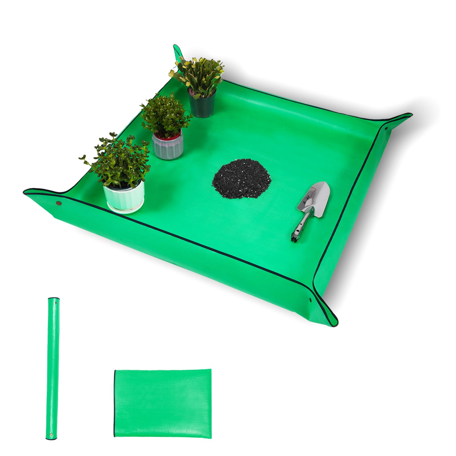 WondMall repotting mat 26.8-inch square protects surfaces during plant transfers
