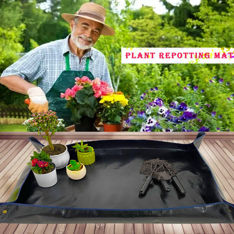 WondMall repotting mat supports various plant tasks such as transplanting and pruning.