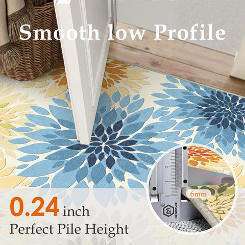 WondRg easy-care rug, shake vacuum or rinse for quick cleanup.