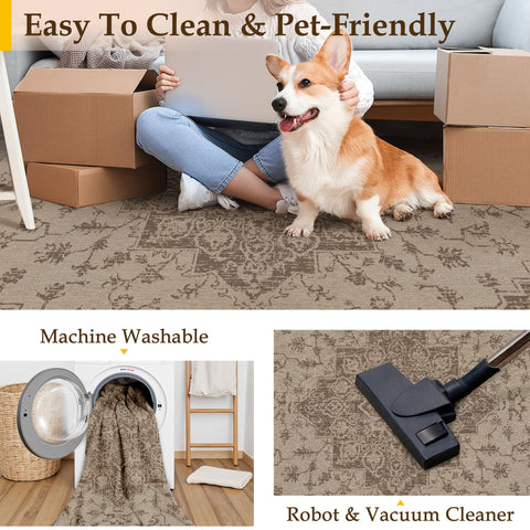 WondRg Easy Jute Outdoor Rug packaging unrolled for quick setup