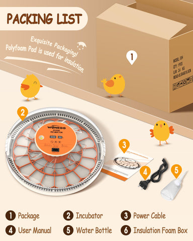 WONEGG detachable parts simplify cleaning and maintenance.