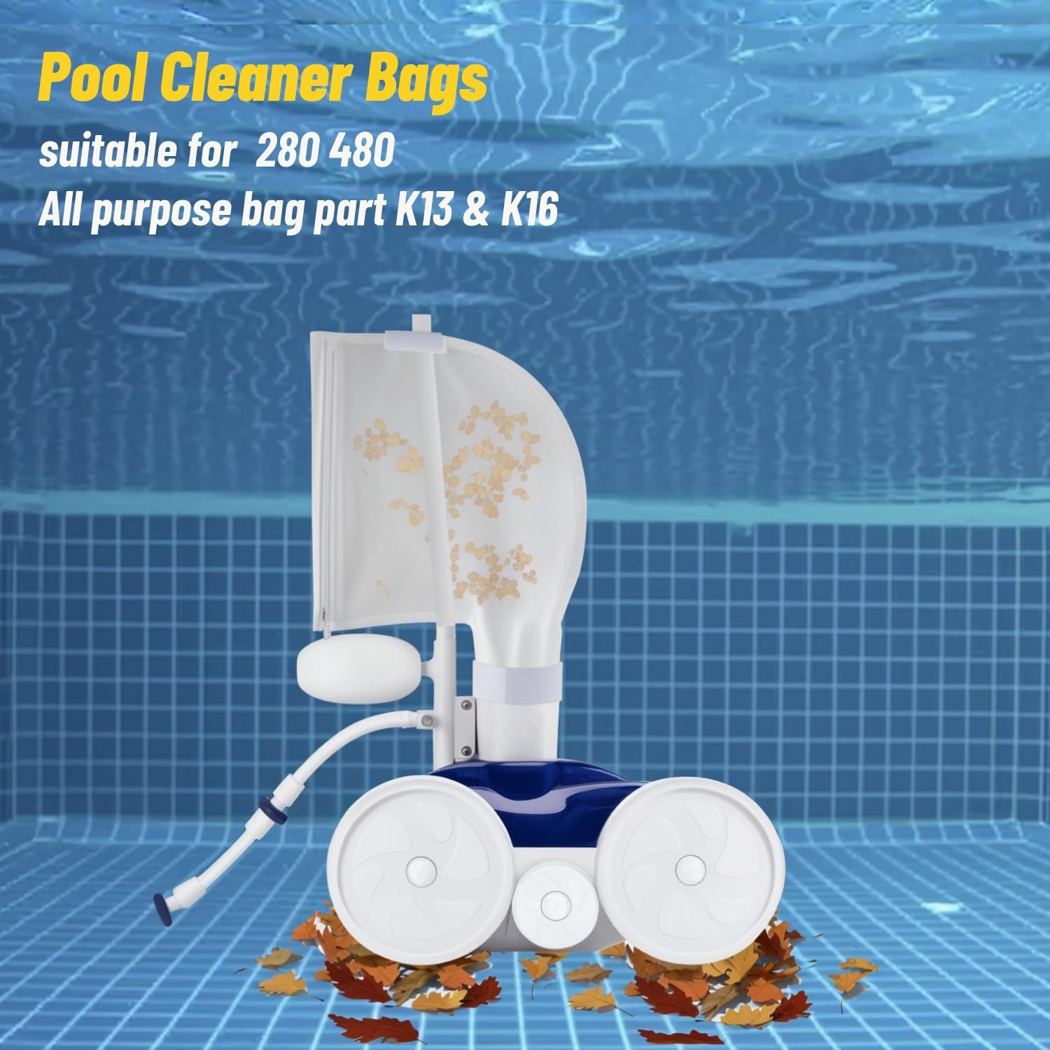 WONEWTH Polaris compatibility bag aligns with 280/480 models for reliable cleaner performance.