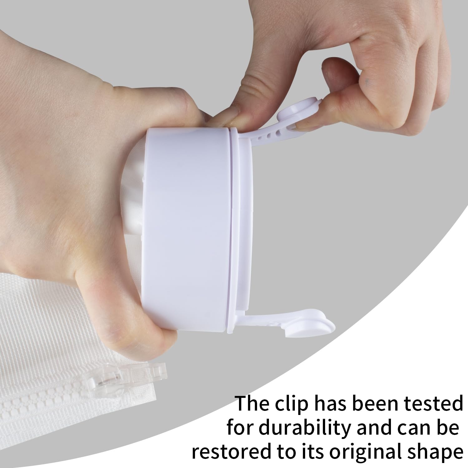 WONEWTH resin zipper resists pool chemicals for longer bag life.