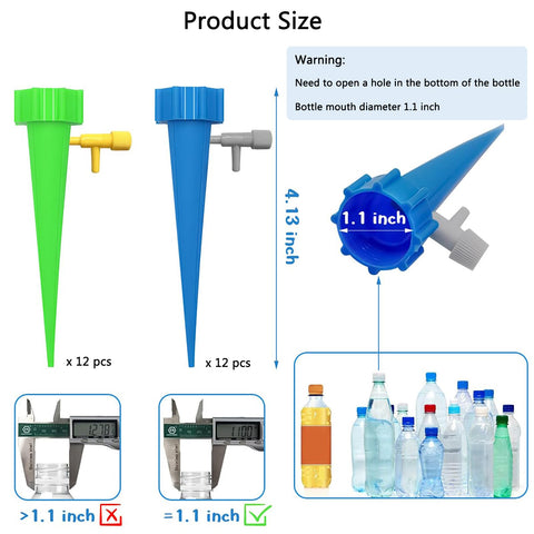 Wonglea auto watering device setup for easy travel plant care.