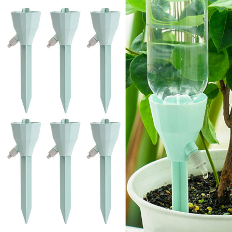 Wonglea self-watering spike with adjustable flow drips precisely to nourish indoor plants