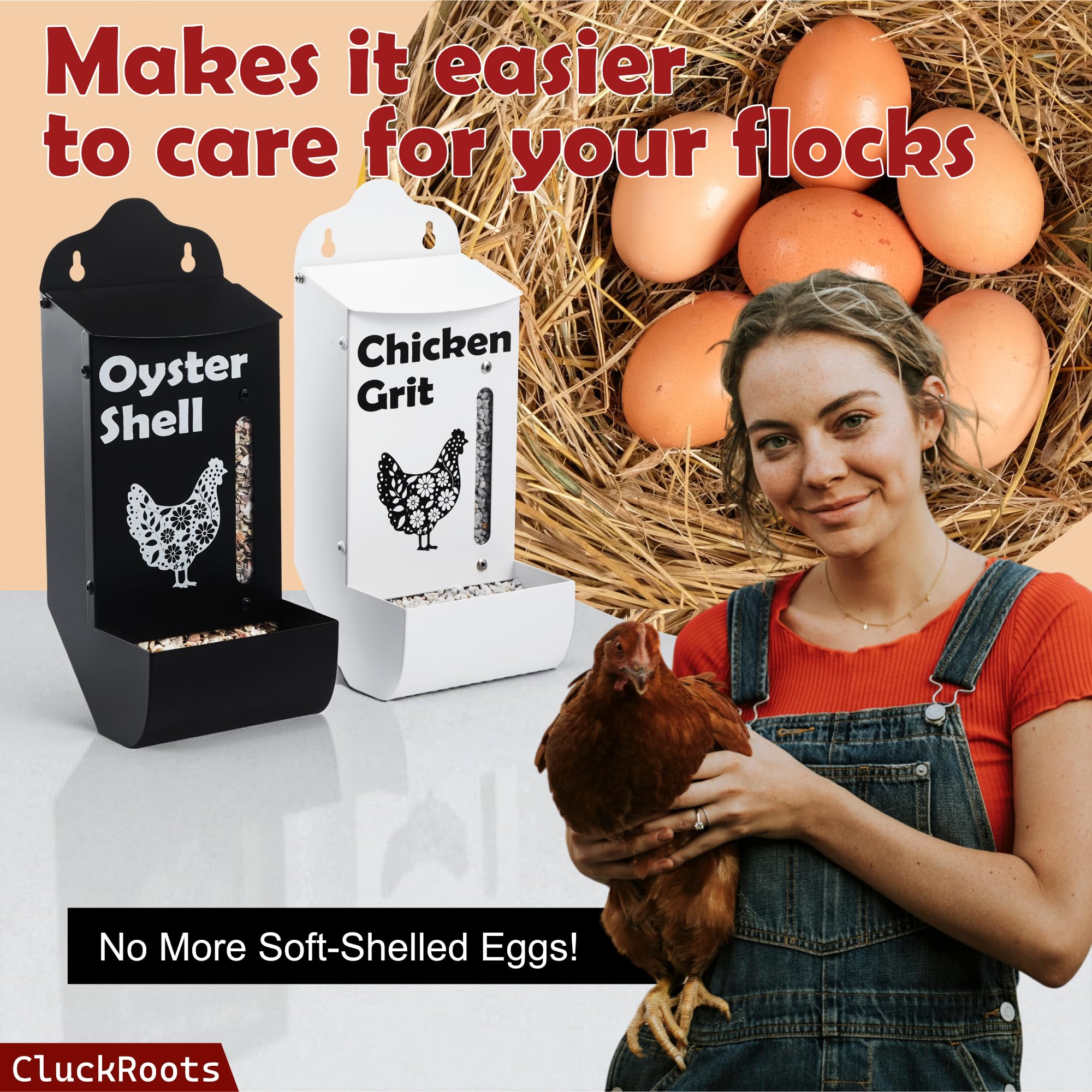 Woobud CluckRoots lift-off design enables quick, tool-free cleaning and refilling.