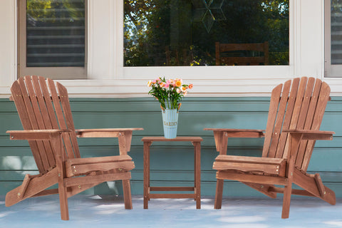 Wood-Natrl sturdy 220 lbs capacity supports adults comfortably.