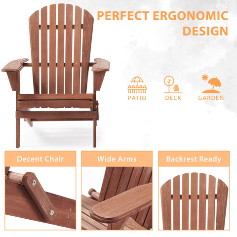Wood-Natrl pair chairs ideal for backyard, deck, or near fire pits.