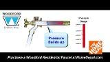 Woodford 22CP-10-MH installation-depth image explains rough-in depth and inlet options for installers.