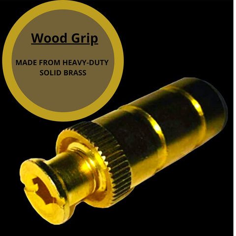 Wood Grip anchor installation view showing quick setup for covers.