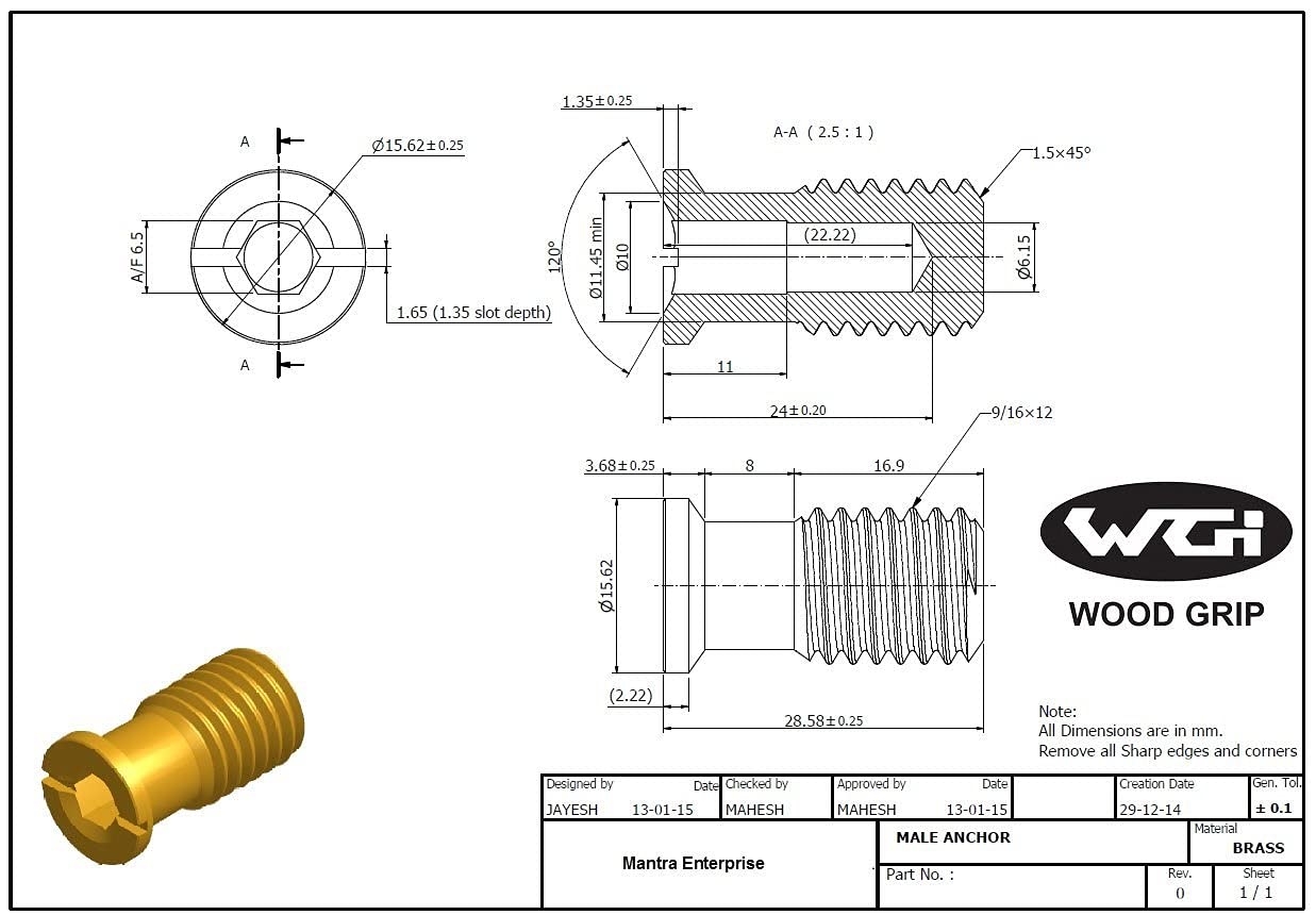 Wood Grip anchor resists rust, keeping covers tight during storms.