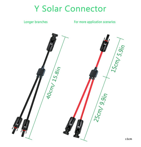 Woodguilin Y solar connector IP68 waterproof design for outdoor use