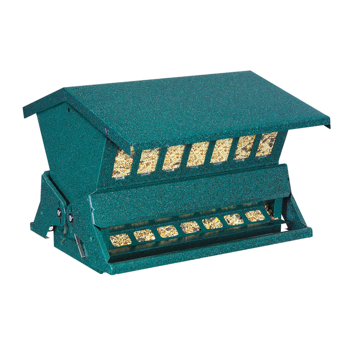 Woodlink Absolute II front view shows rugged steel construction for outdoor durability.