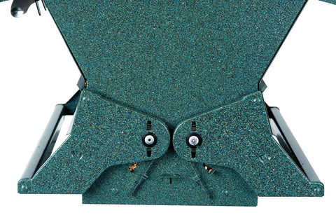 Woodlink Absolute II seed hopper and overhang keep seed dry in rain.