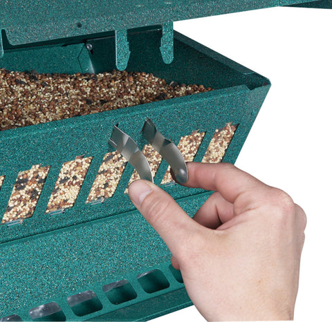 Woodlink Absolute II seed level indicator shows when to refill.